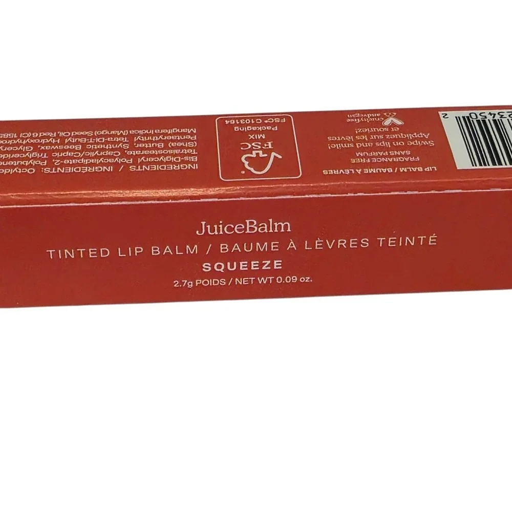 Tower 28 JuiceBalm Tinted Lip Balm Squeeze Pink Coral Glossy 0.09oz New in Box